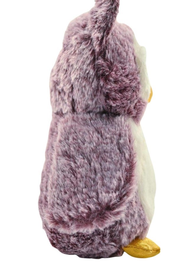 Tickles Cute Owl Soft Stuffed Plush Bird Toy for Kids Boys & Girls Birthday Gift (Color: Purple Size: 25 cm) - Image 3